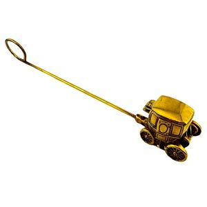 Vintage Brass Stagecoach Candle Snuffer